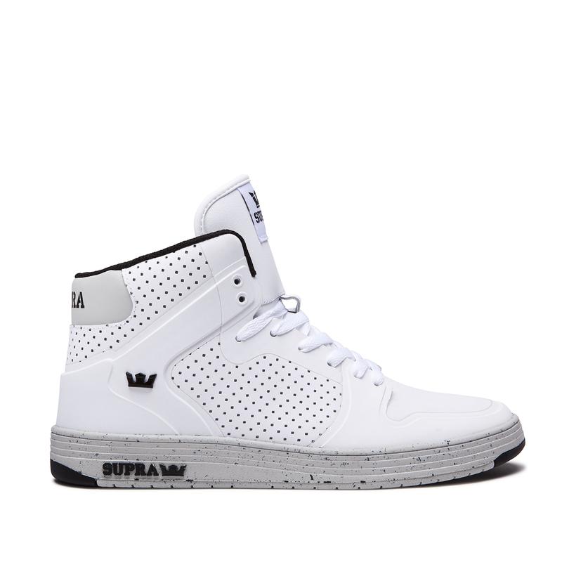 Buty Supra VAIDER 2.0 LX - Sneakersy Wysokie Męskie - Białe (BGEY-64035)